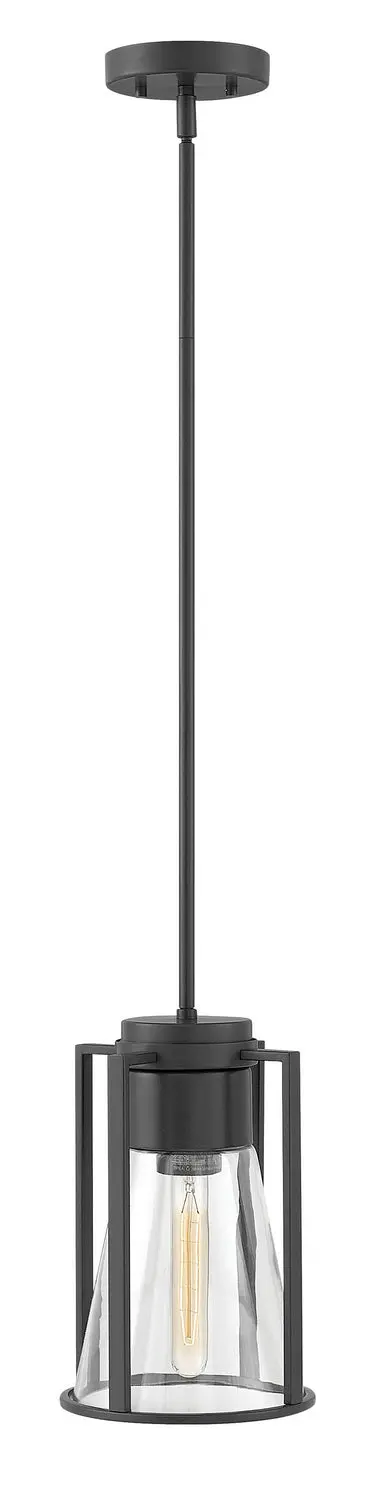 Refinery Led Pendant In Black 1