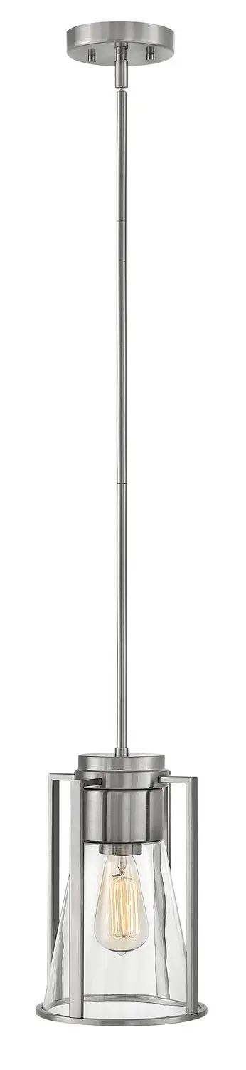 Refinery Led Pendant In Brushed Nickel 1