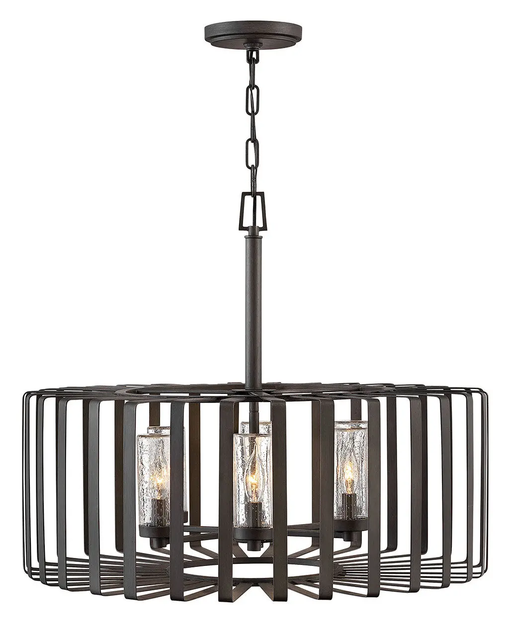 Reid Led Outdoor Lantern In Brushed Graphite 1