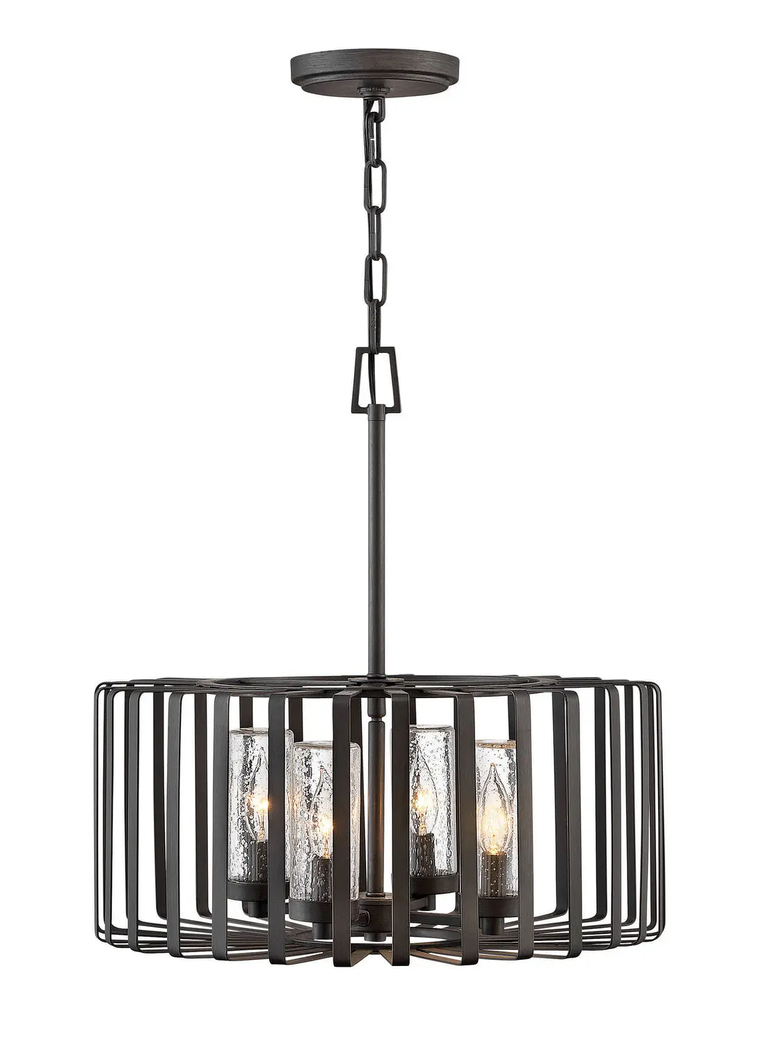 Reid Led Outdoor Lantern In Brushed Graphite 1