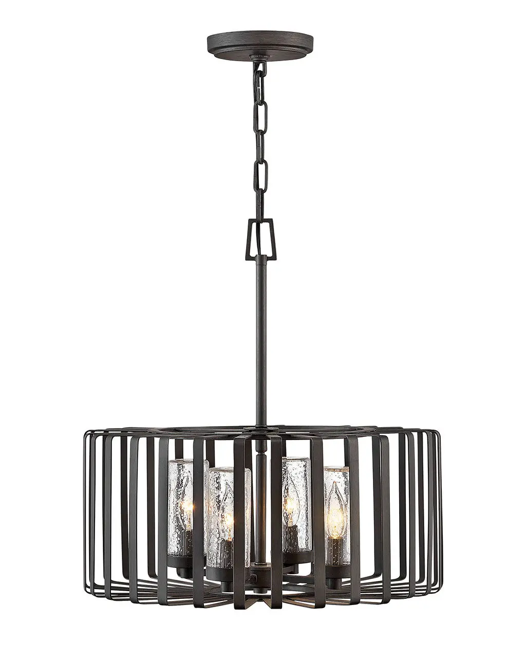 Reid Led Outdoor Lantern In Brushed Graphite 1