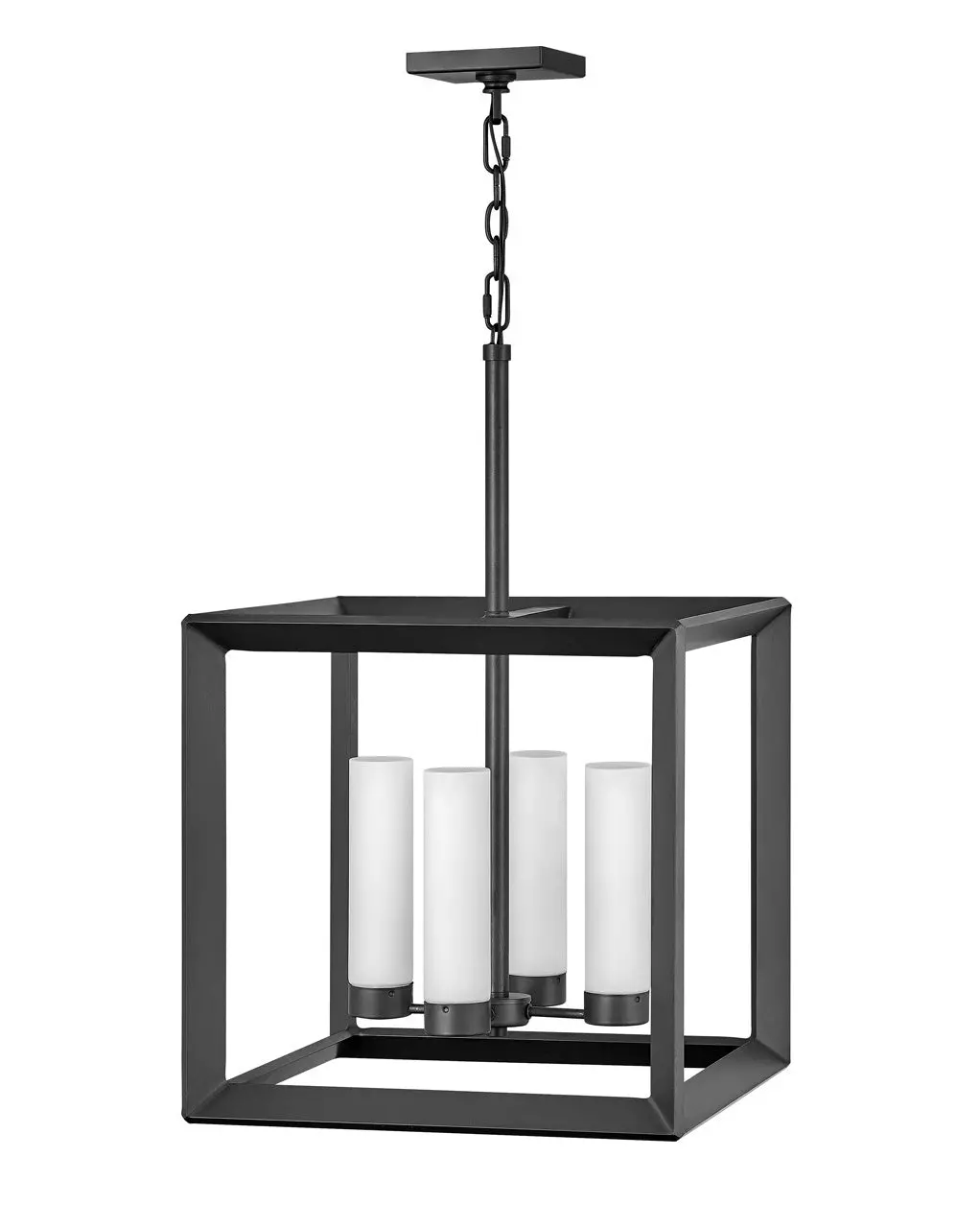 Rhodes Led Outdoor Lantern In Brushed Graphite 1