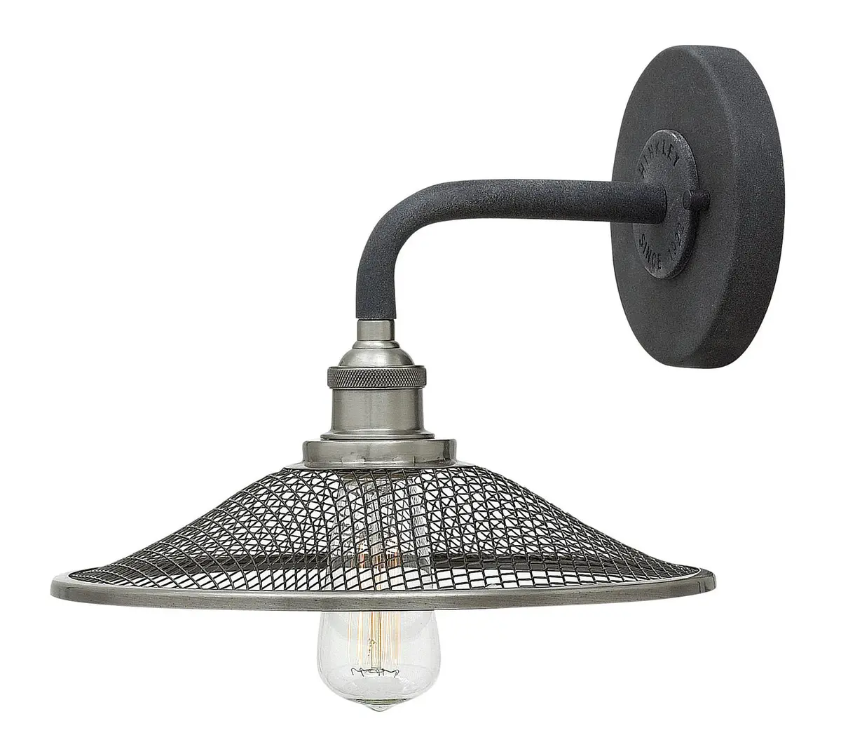 Rigby Led Wall Sconce In Aged Zinc 1