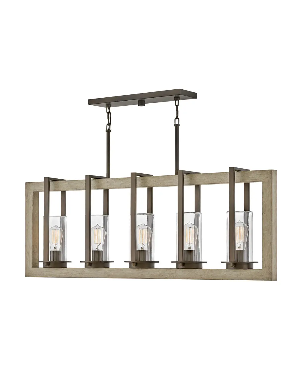 Riverwood Led Linear Pendant In Warm Bronze 1