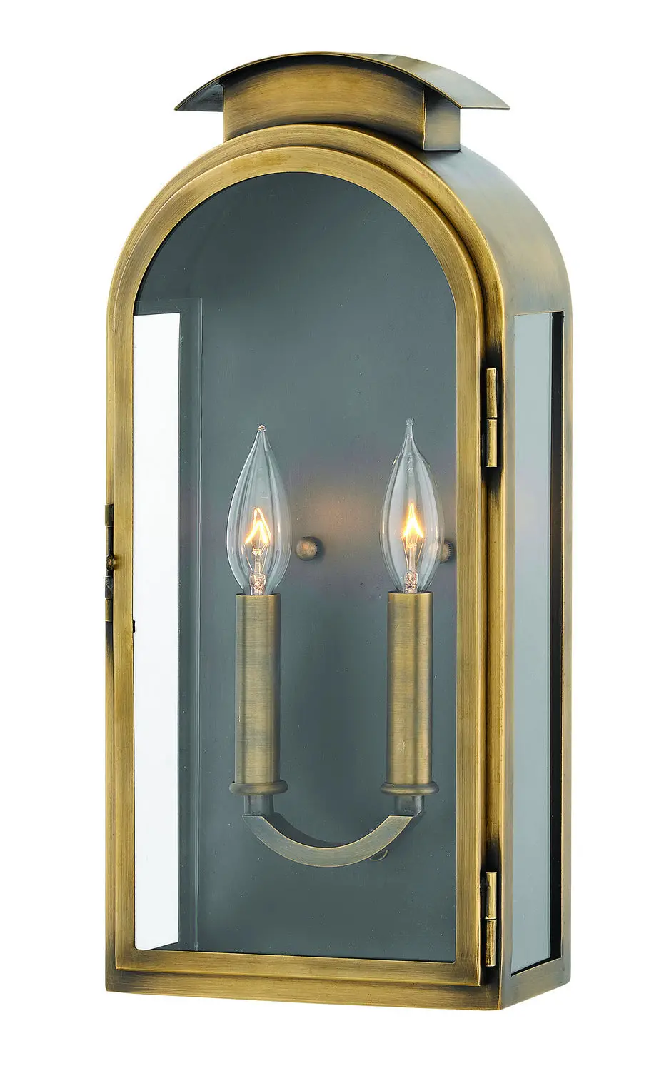 Rowley Led Wall Mount In Light Antique Brass 1