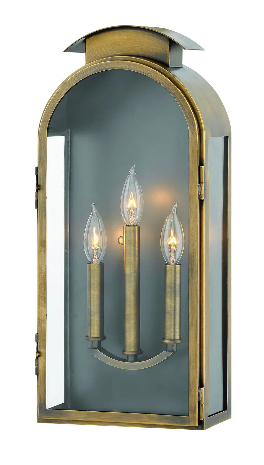 Rowley Led Wall Mount In Light Antique Brass 1