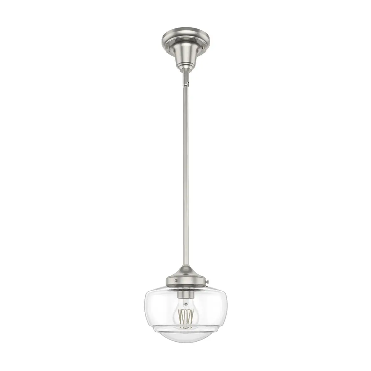 Saddle Creek One Light Mini Pendant In Brushed Nickel 1