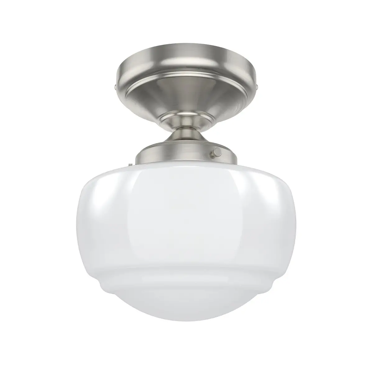 Saddle Creek One Light Semi Flush Mount In Brushed Nickel - Discontinued Product 1