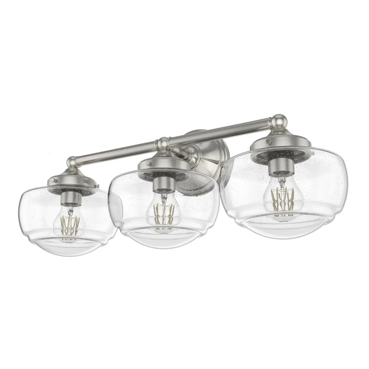 Saddle Creek Three Light Vanity In Brushed Nickel 1