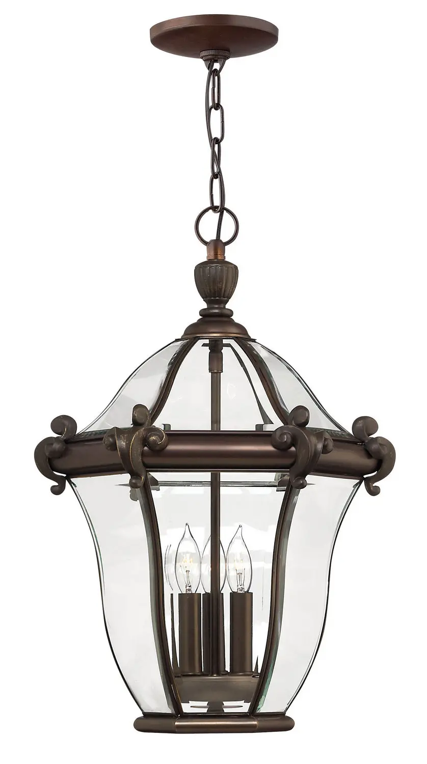 San Clemente Led Hanging Lantern In Copper Bronze 1