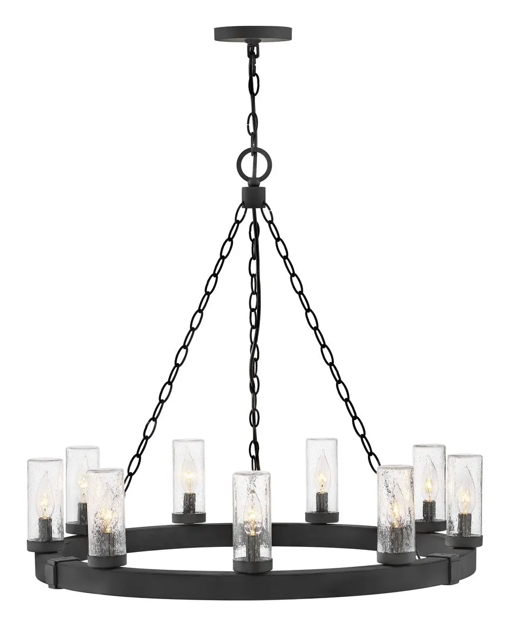 Sawyer Led Hanging Lantern In Black 1
