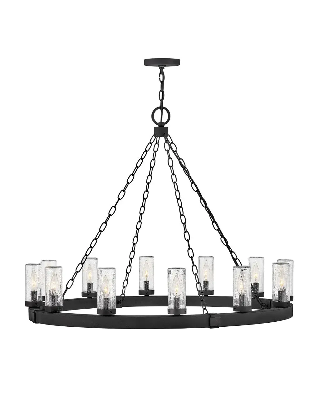 Sawyer Led Hanging Lantern In Black 1