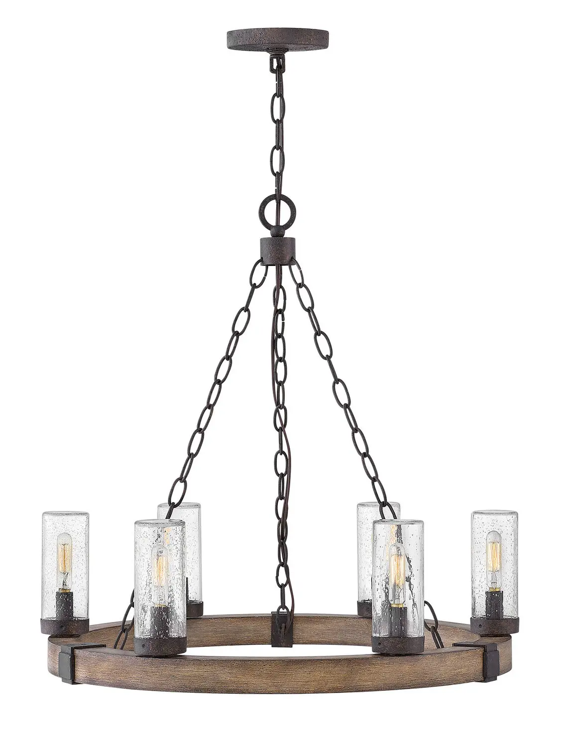 Sawyer Led Outdoor Chandelier In Sequoia 1