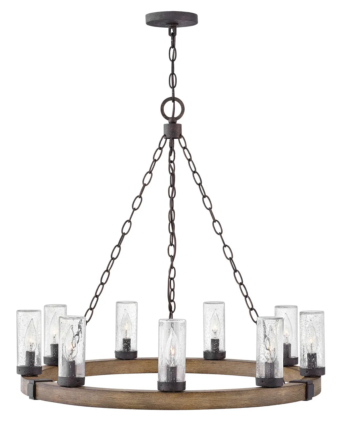 Sawyer Led Outdoor Chandelier In Sequoia 1