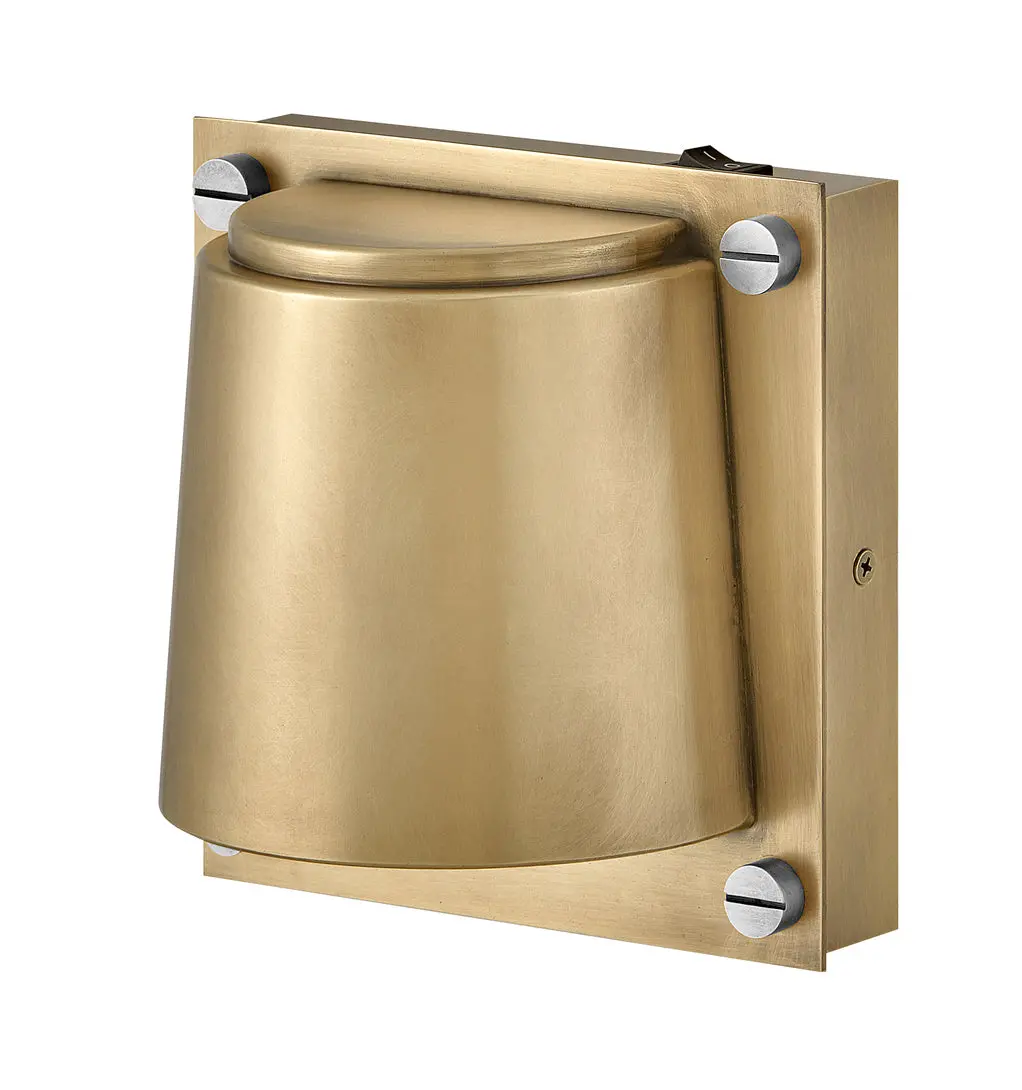 Scout Led Wall Sconce In Heritage Brass 1