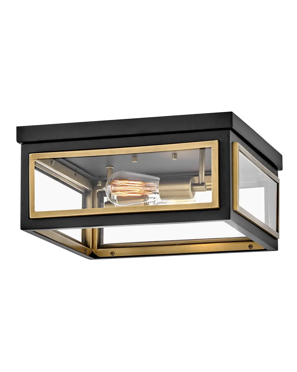 Shaw Led Flush Mount In Black 1