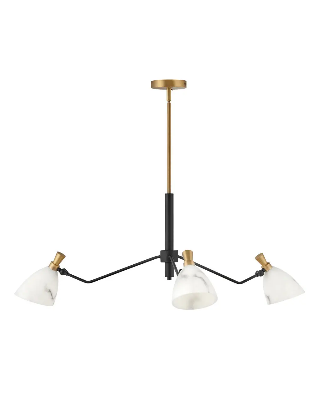 Sinclair Led Chandelier In Heritage Brass 1