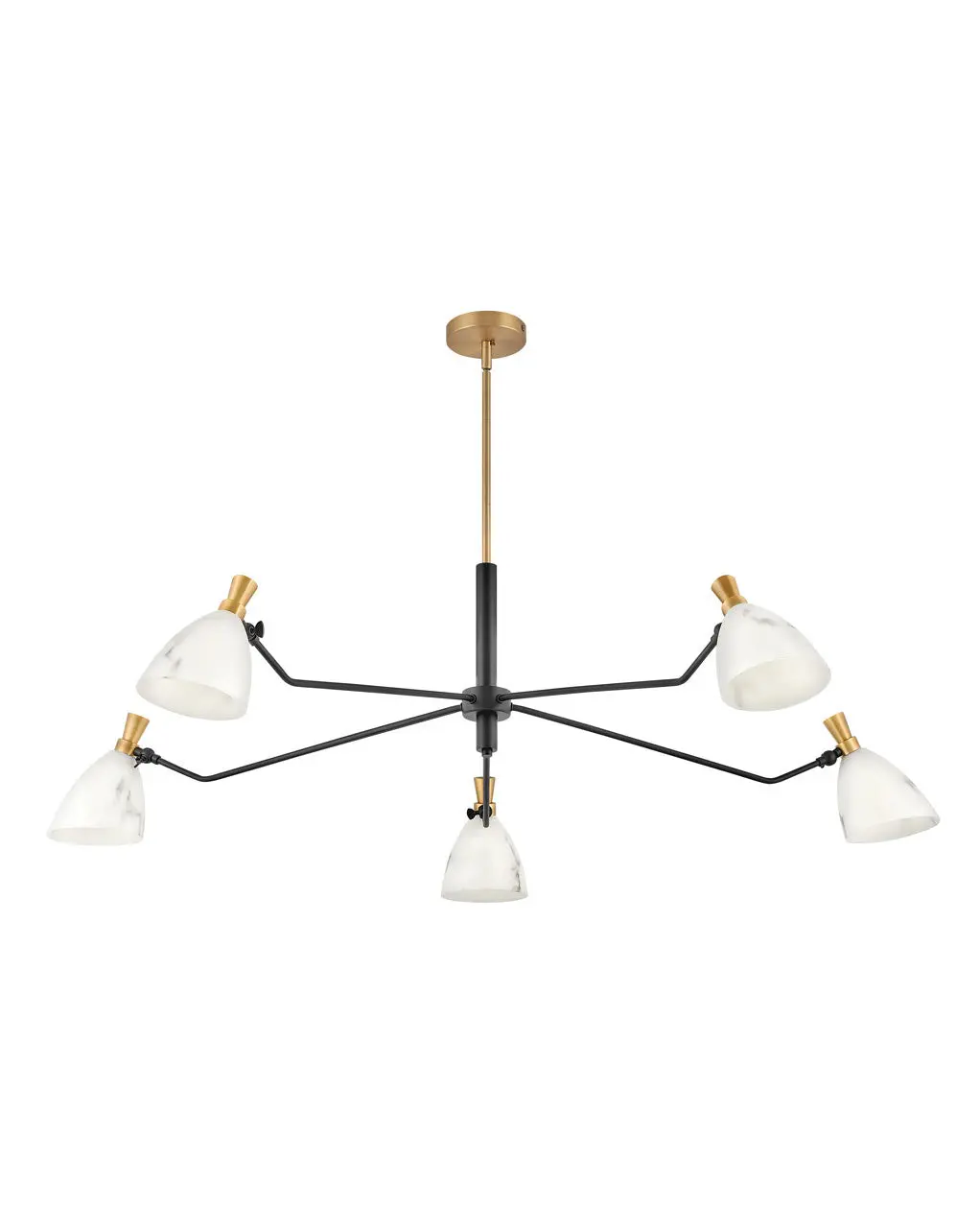 Sinclair Led Chandelier In Heritage Brass 1