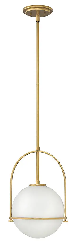 Somerset Led Pendant In Heritage Brass 1