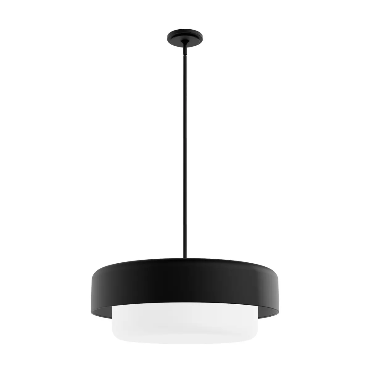 Station Four Light Pendant In Natural Black Iron-Discontinued 1
