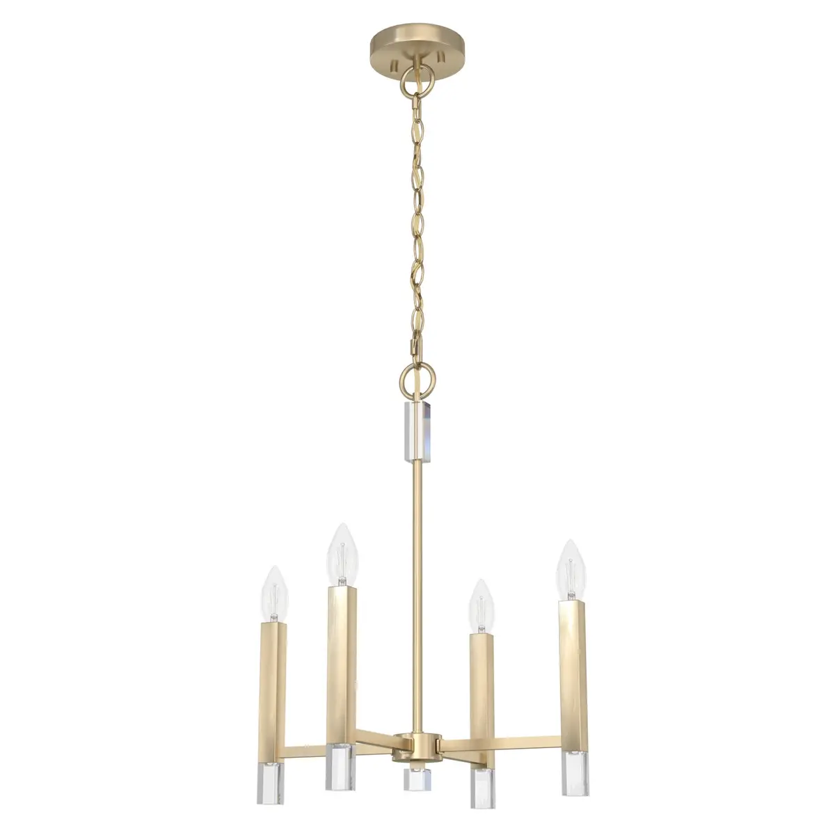 Sunjai Four Light Pendant In Alturas Gold 1