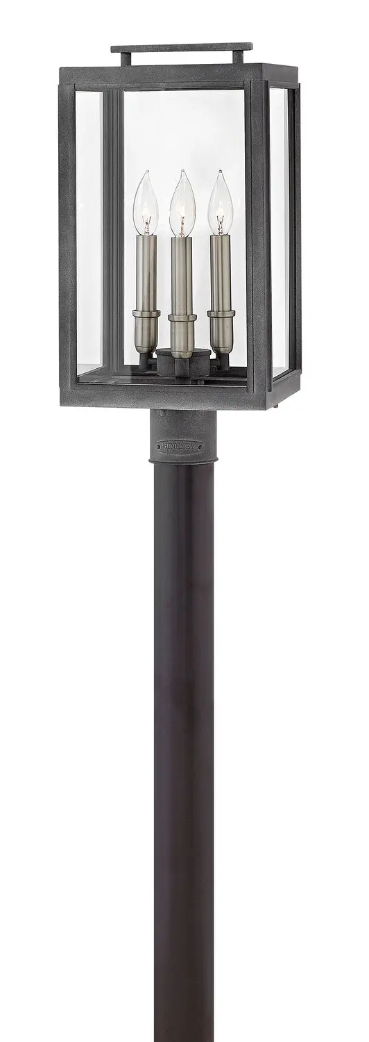 Sutcliffe Led Post Top/ Pier Mount In Aged Zinc 1