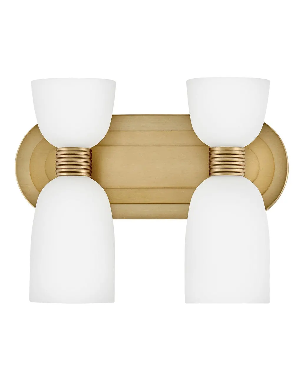 Tallulah Led Vanity In Lacquered Brass 1
