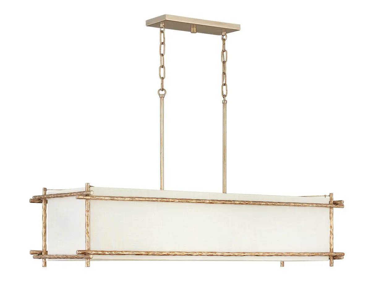 Tress Led Chandelier In Champagne Gold 1