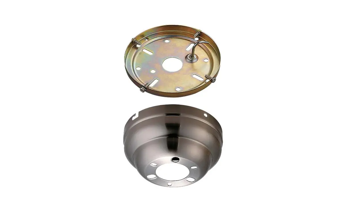 Universal Canopy Kit Flush Mount Canopy In Brushed Steel 1