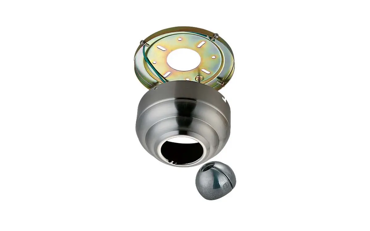 Universal Canopy Kit Slope Ceiling Adapter In Brushed Steel 1