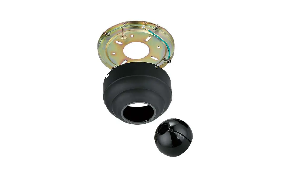 Universal Canopy Kit Slope Ceiling Adapter In Matte Black 1