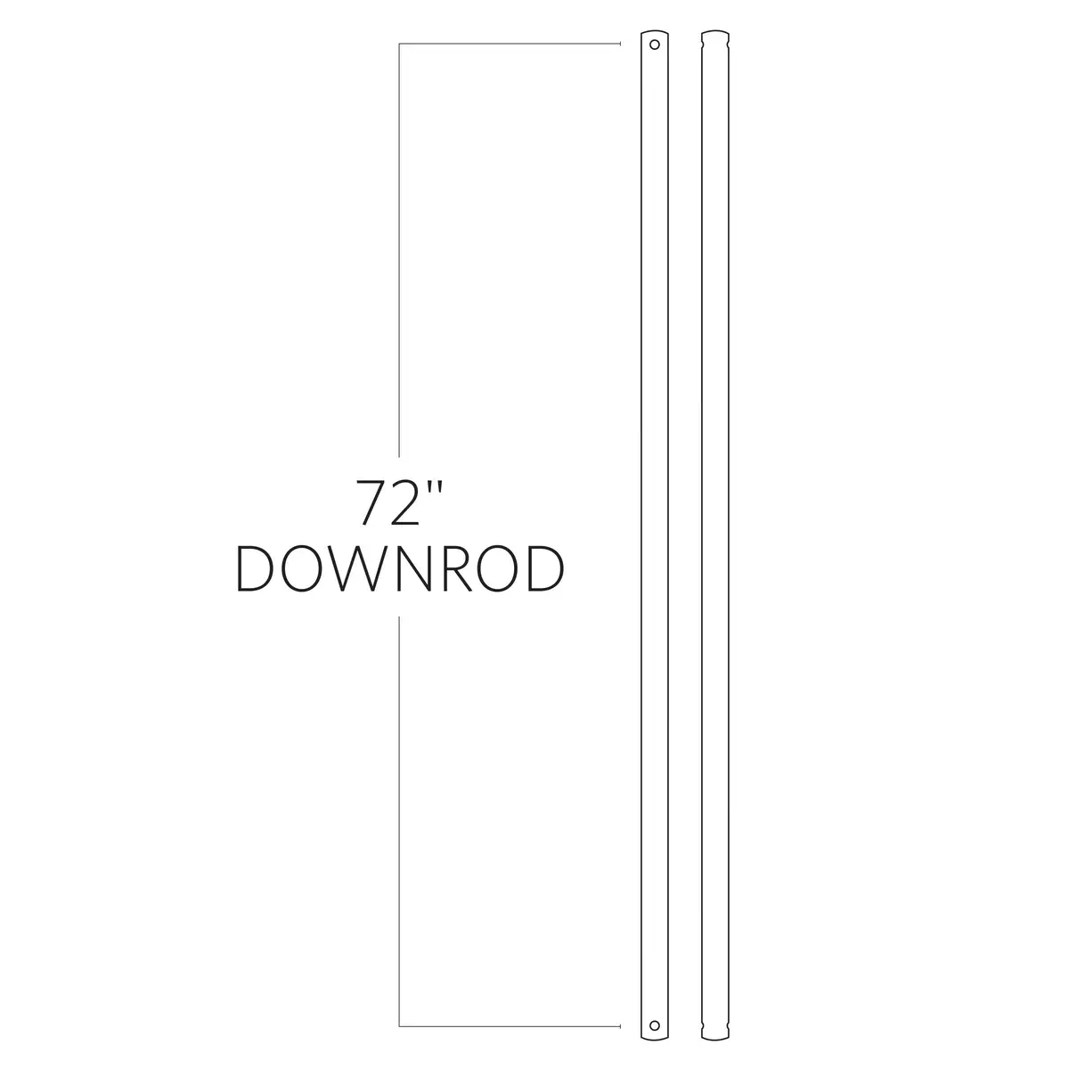 Universal Downrod In Chrome 1