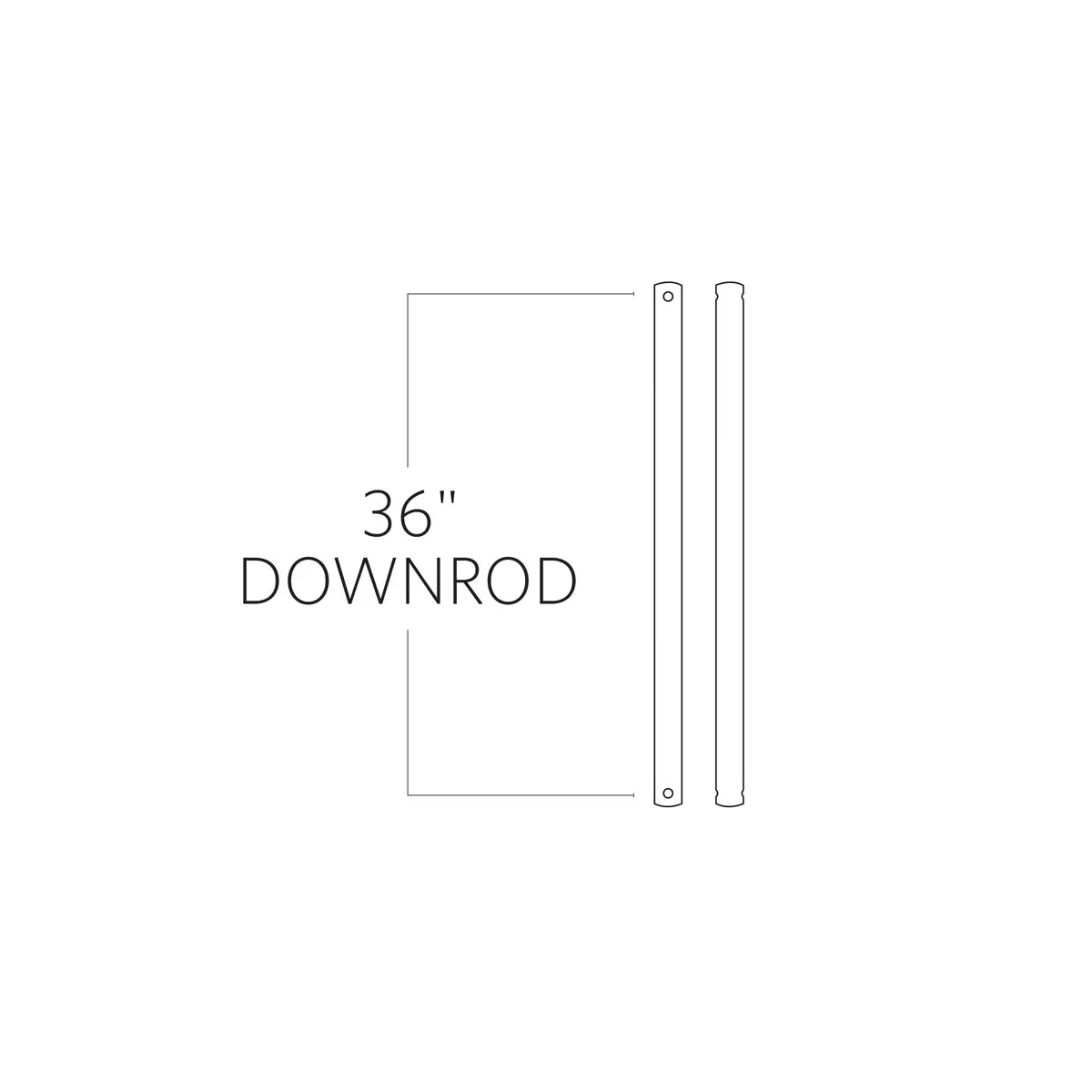 Universal Downrod In Chrome 1