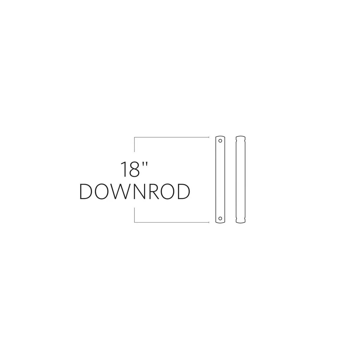 Universal Downrod In Chrome 1