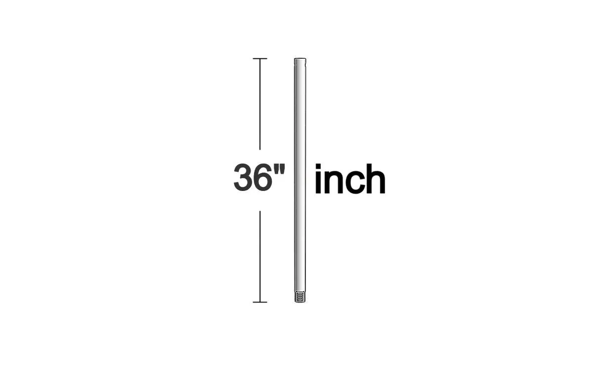 Universal Downrod In Polished Nickel 1
