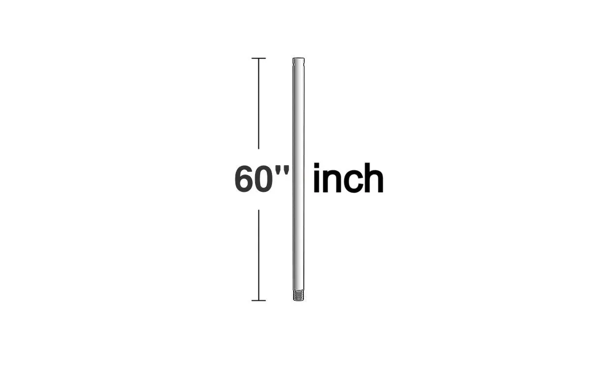 Universal Downrod In Polished Nickel 1