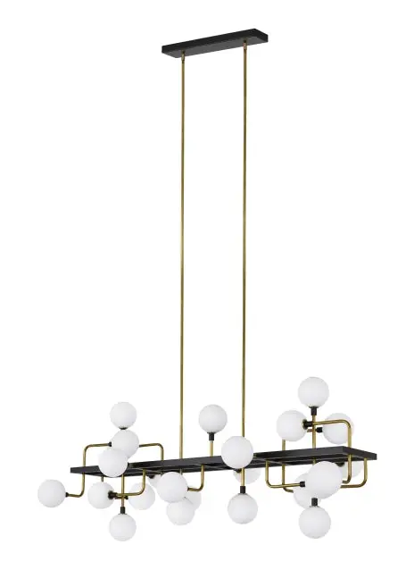 Visual Comfort Modern 25 Light Linear Chandelier 1