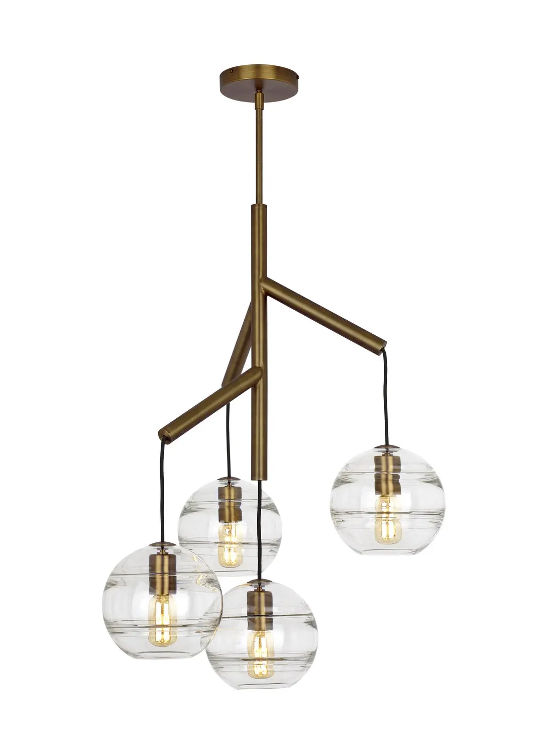 Visual Comfort Modern Four Light Chandelier 1