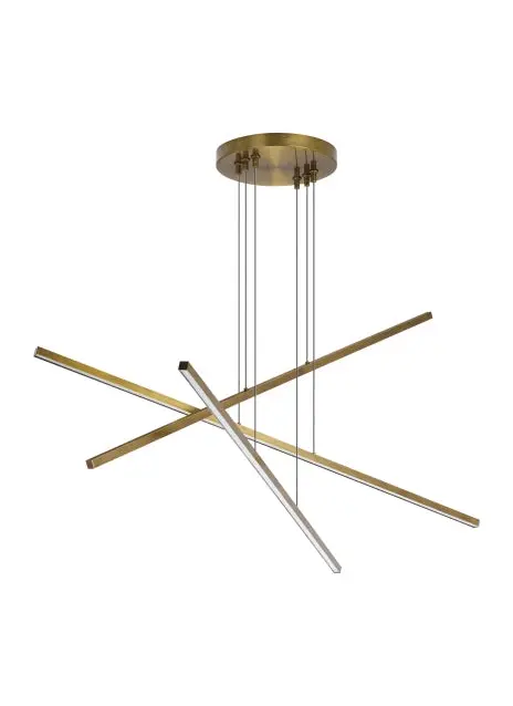 Visual Comfort Modern Led Linear Chandelier 1