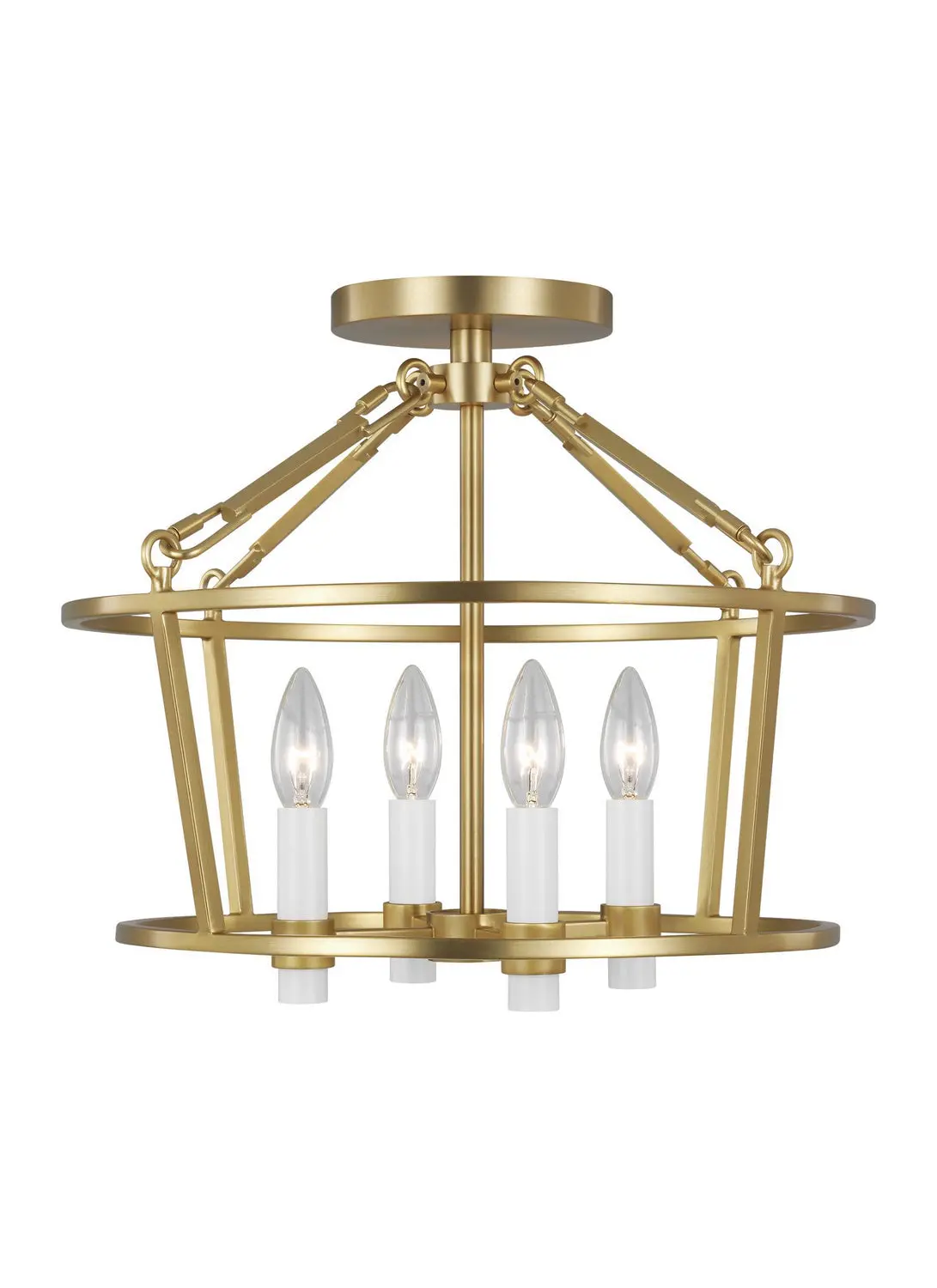 Visual Comfort Studio Four Light Flush Mount 1