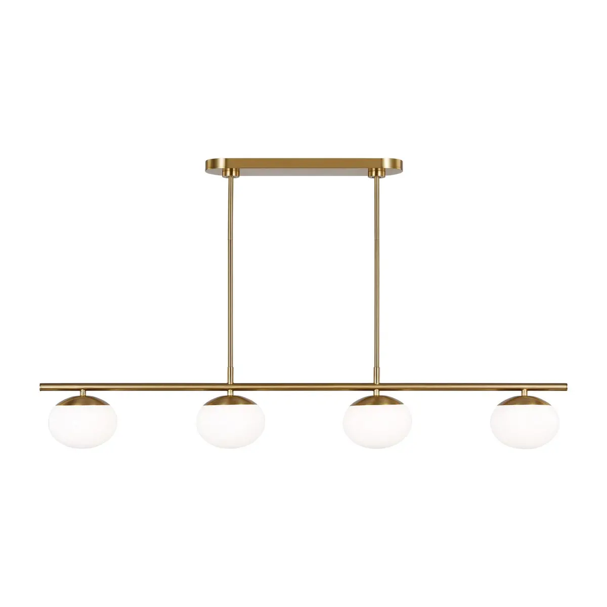 Visual Comfort Studio Four Light Linear Chandelier 1