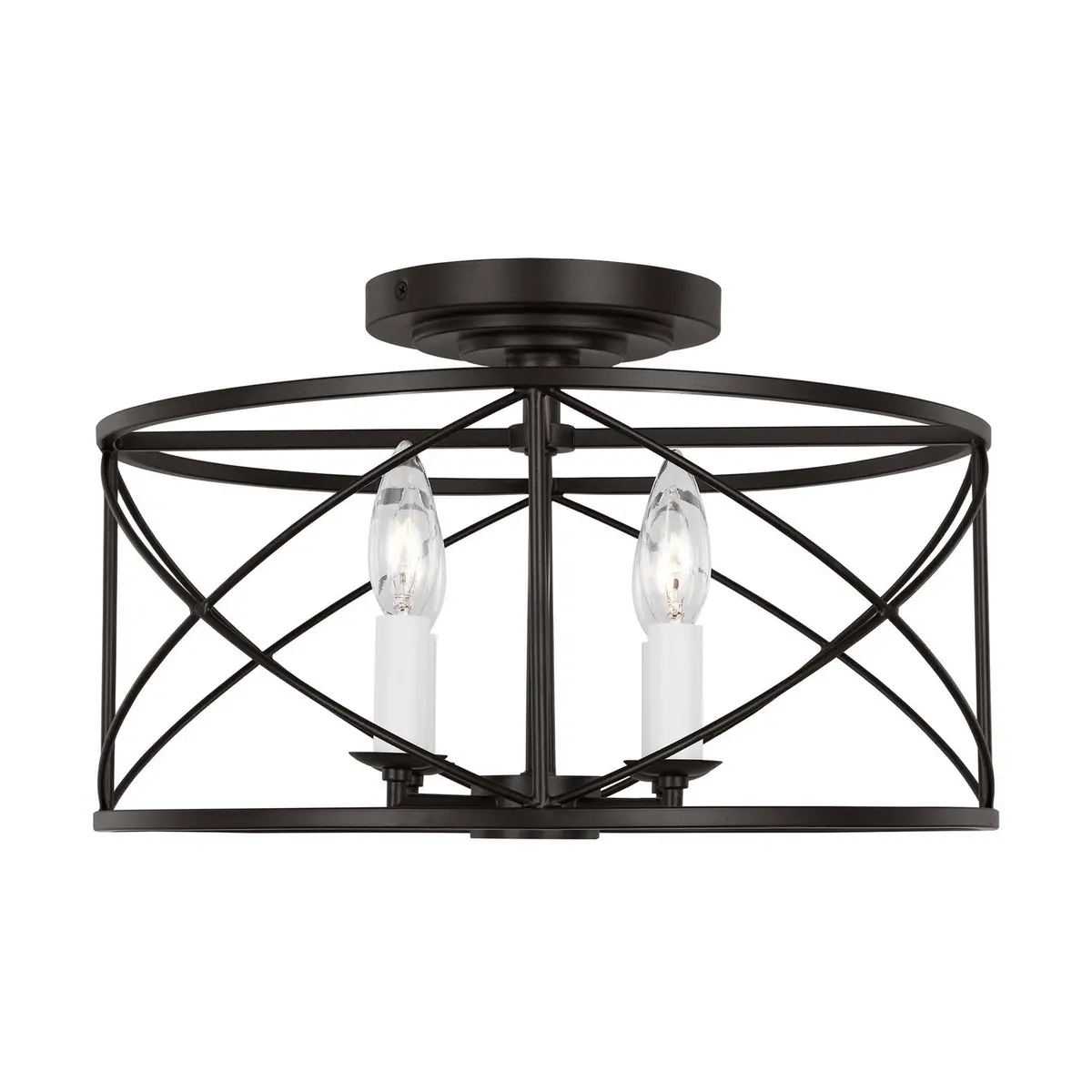 Visual Comfort Studio Four Light Semi-Flush Mount 1