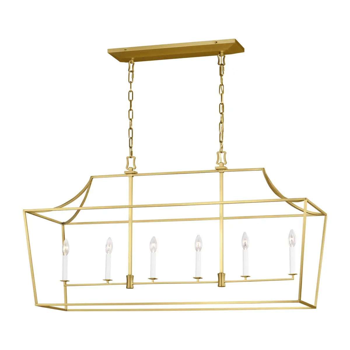 Visual Comfort Studio Six Light Linear Lantern 1