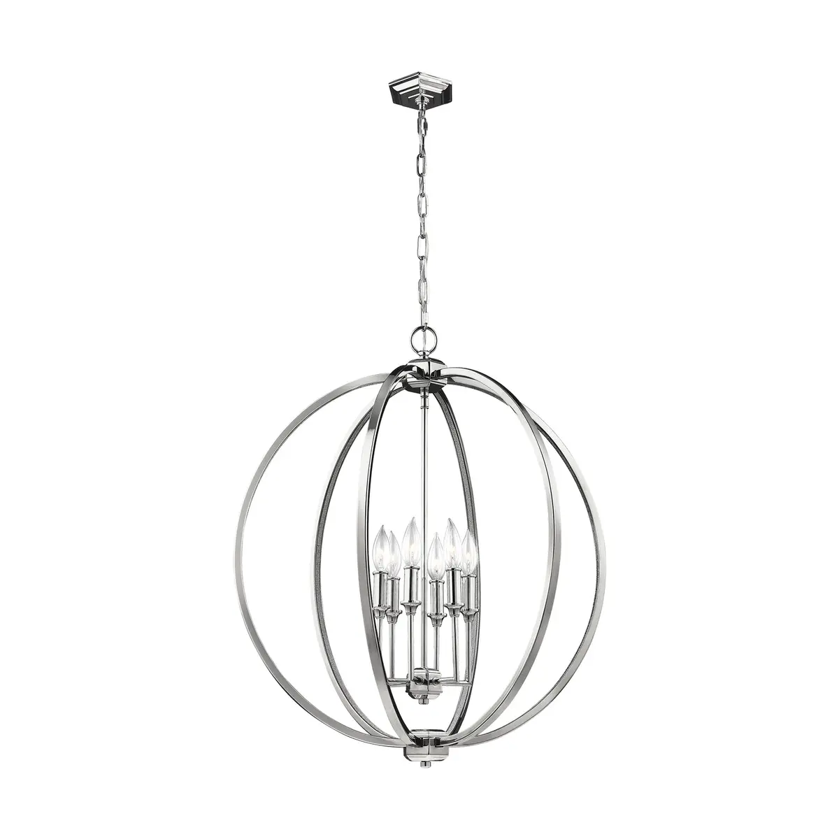 Visual Comfort Studio Six Light Pendant 1