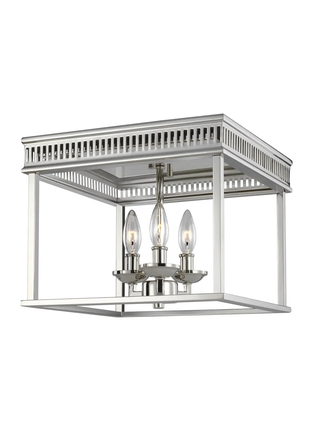 Visual Comfort Studio Three Light Flush Mount 1