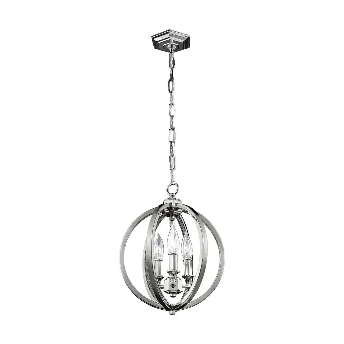 Visual Comfort Studio Three Light Pendant 1