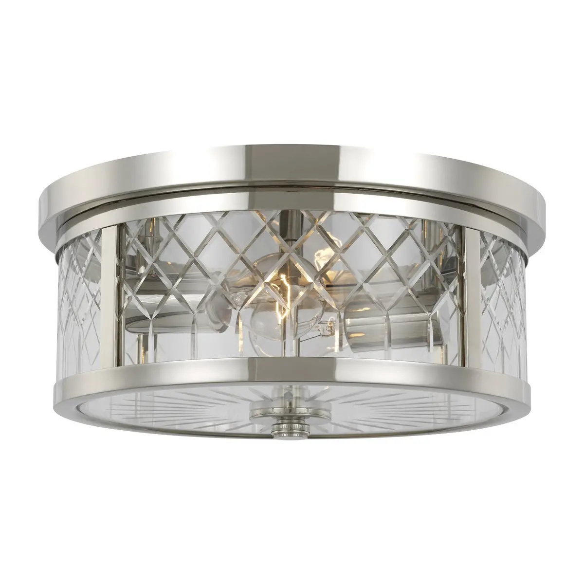 Visual Comfort Studio Two Light Flush Mount 1