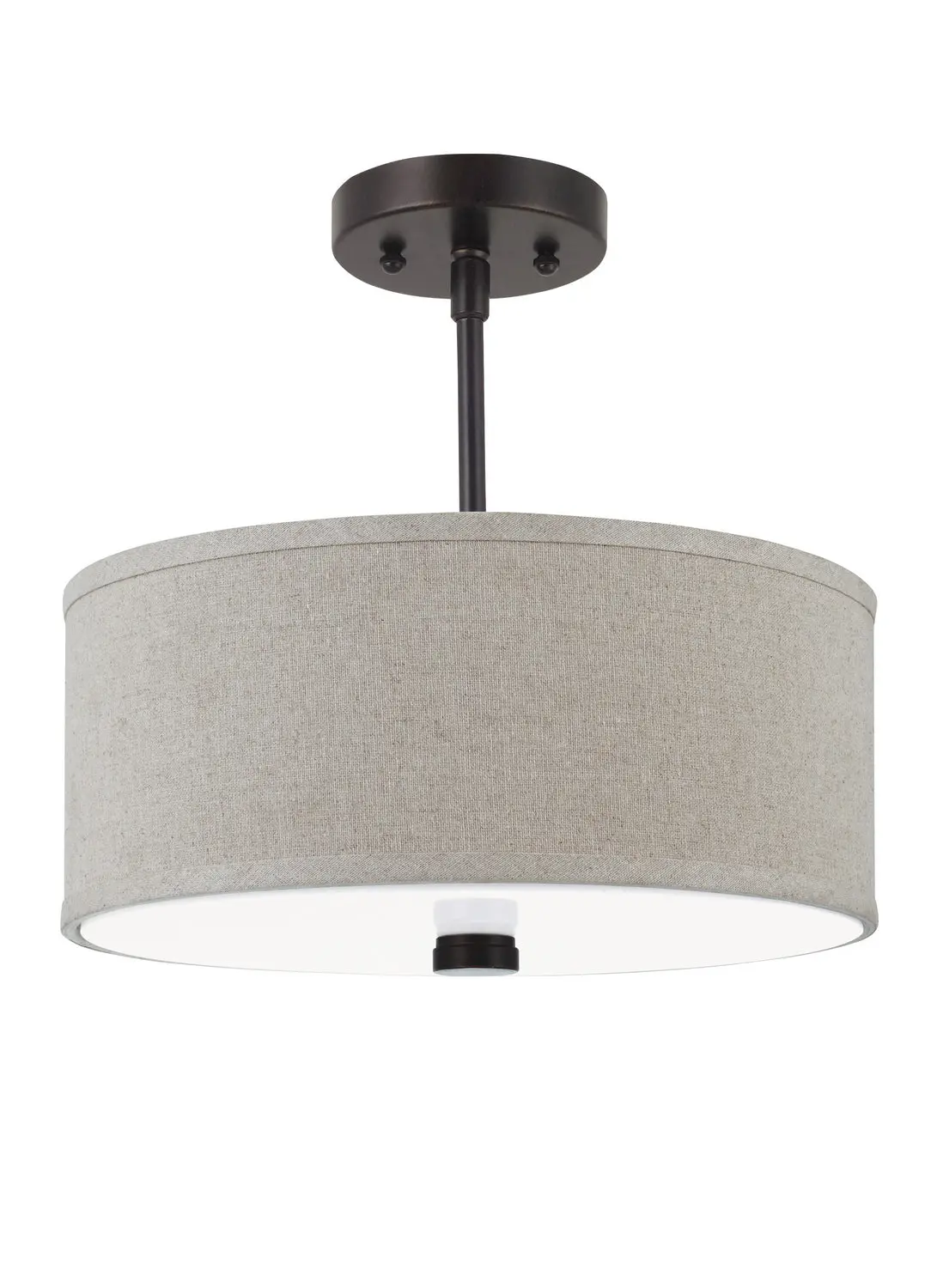 Visual Comfort Studio Two Light Semi-Flush Convertible Pendant 1