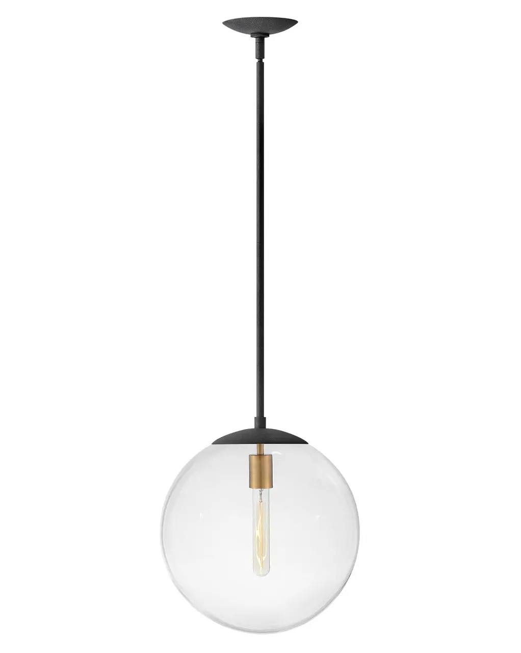 Warby Led Pendant In Aged Zinc 1
