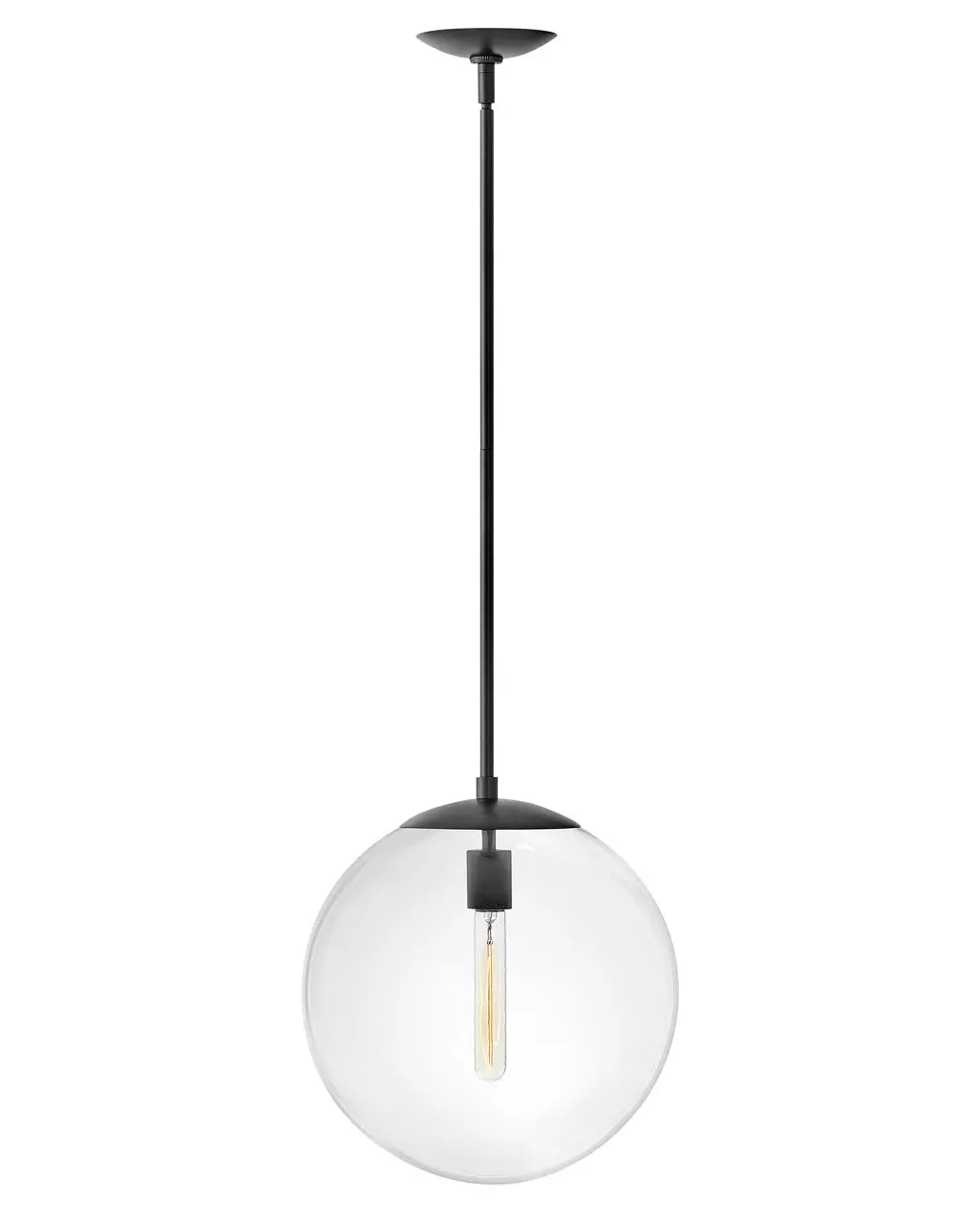 Warby Led Pendant In Black 1